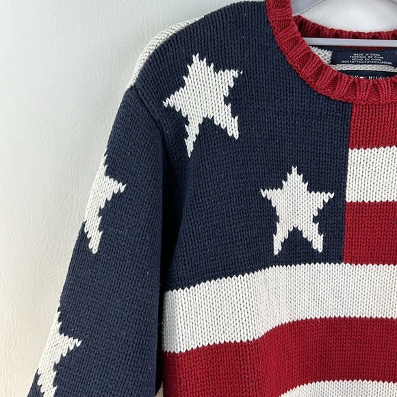 Tommy Hilfiger Stars and Stripes Cotton Pullover Sweater - Picture 5 of 9